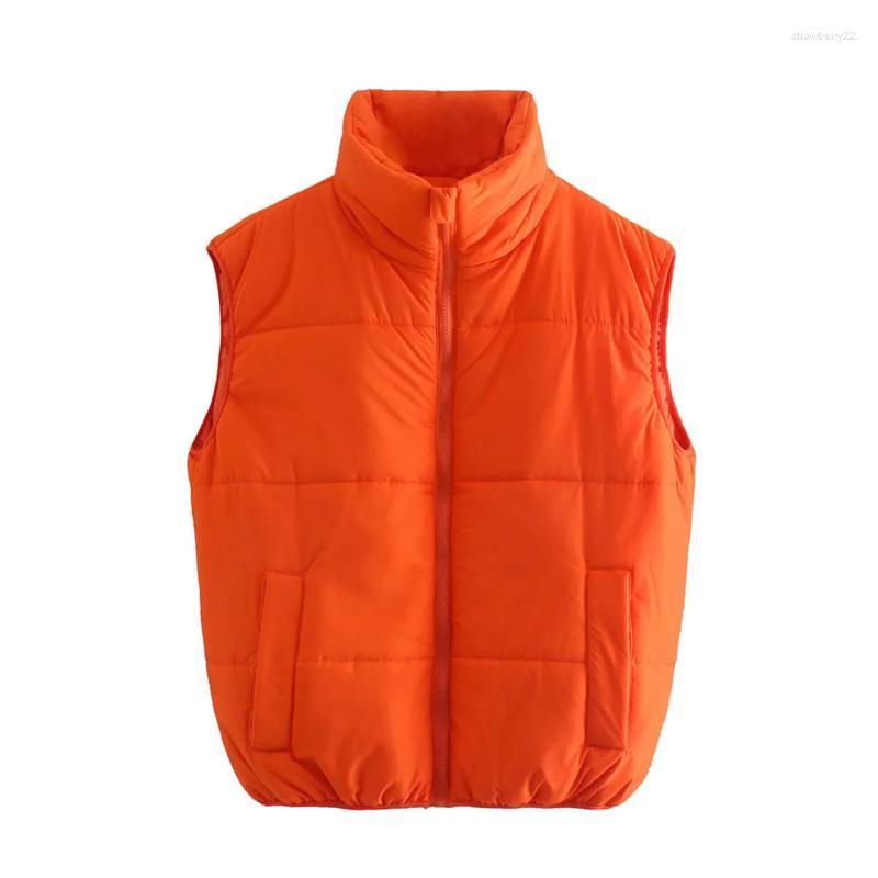 Women' Vests DYLQFS 2022 Autumn Women Elegant Orange Streetwear Vest Female Vintage Loose Stand Collar Zipper Casual Waistcoat Chic Top Str
Women' Vests DYLQFS 2022 Autumn Women Elegant Orange Streetwear Vest Female Vintage Loose Stand Collar Zipper Casual Waistcoat Chic Top Str