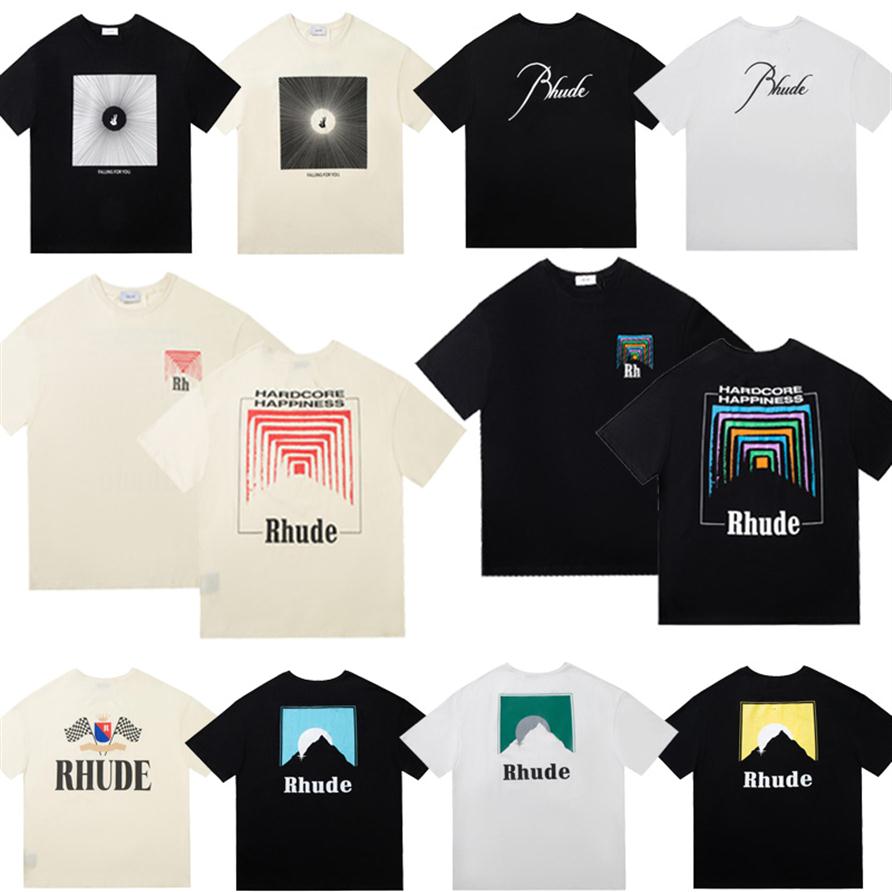 22 SS INS High Street Tide Brand RHUDE Men's T-Shirts Letter Printed Tops Round Neck Tee Loose Casual Cotton Short-sleeved T-300q, Tunnel apricot green
22 SS INS High Street Tide Brand RHUDE Men's T-Shirts Letter Printed Tops Round Neck Tee Loose Casual Cotton Short-sleeved T-300q, Tunnel apricot green