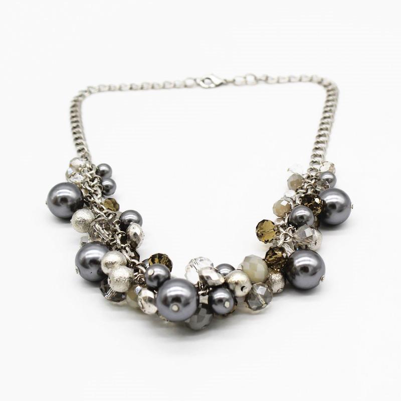 Chokers Pearl Glass Crystal Beads Necklace Exquisite Fashion For Women