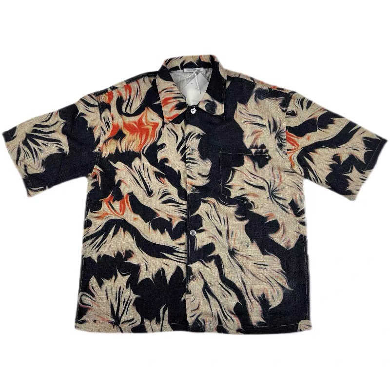 Men's Casual Shirts Our legacy thorns flame flower print lazy style high sense lovers retro Casual Short Sleeved Shirt, Hit red
Men's Casual Shirts Our legacy thorns flame flower print lazy style high sense lovers retro Casual Short Sleeved Shirt, Hit red