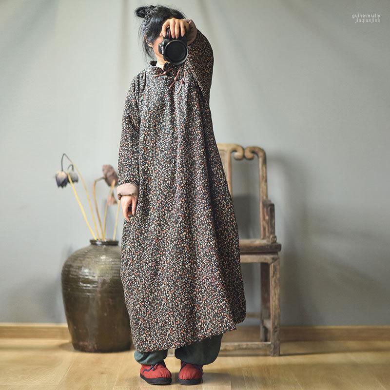 Women's Down & Parkas Johnature Autumn Winter 2022 Cotton Linen Retro Flower Print Plate Buckle Thick Warm Loose Leisure Women Parka Guin22, Color 2
Women's Down & Parkas Johnature Autumn Winter 2022 Cotton Linen Retro Flower Print Plate Buckle Thick Warm Loose Leisure Women Parka Guin22, Color 2