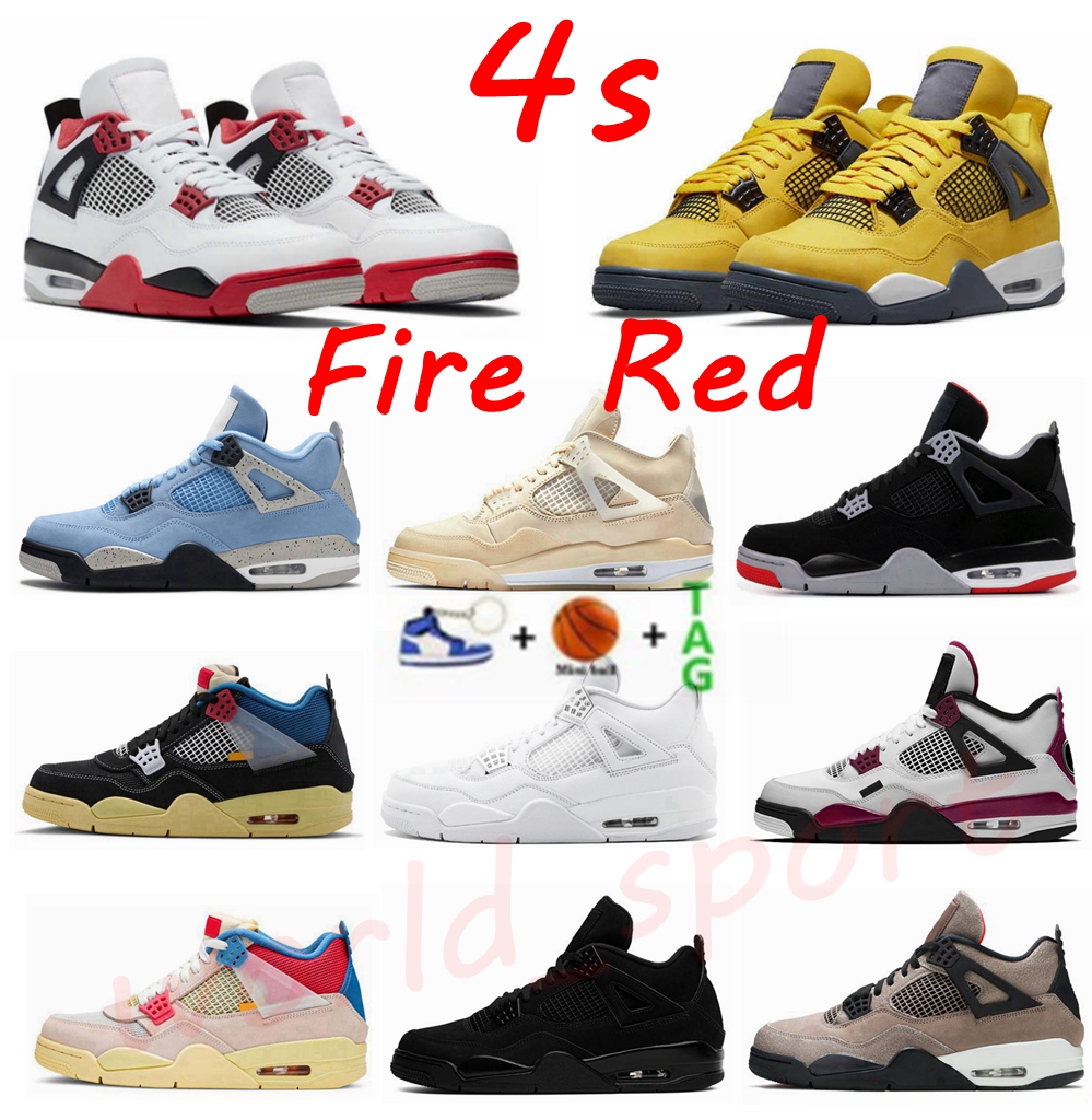 University Blue Jumpman 4 4s mens Basketball Shoes white guava ice oreo sail noir metallic purple black cat bred shimmer cactus jack men women sneakers Size 36-47, 49
University Blue Jumpman 4 4s mens Basketball Shoes white guava ice oreo sail noir metallic purple black cat bred shimmer cactus jack men women sneakers Size 36-47, 49