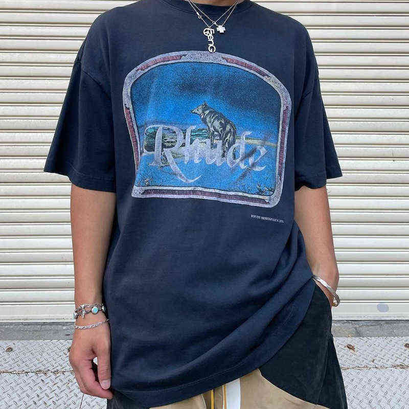 Tide Brand Rhude Wolf Lone Printed High Street Oversize Street Hip Hop Short Sleeve T-shirt Couple Bottom Shirt, This item does not ship
Tide Brand Rhude Wolf Lone Printed High Street Oversize Street Hip Hop Short Sleeve T-shirt Couple Bottom Shirt, This item does not ship