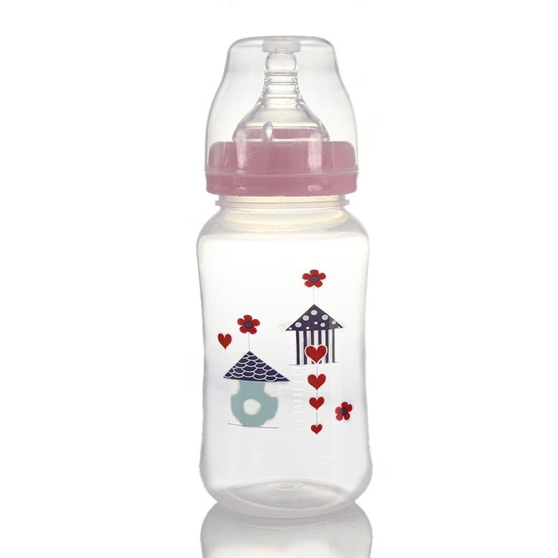 320mL born Children Infant Baby Boy Girl Wide Mouth PP Feeding Bottle Drinking Water Breast-like Feeling 220512