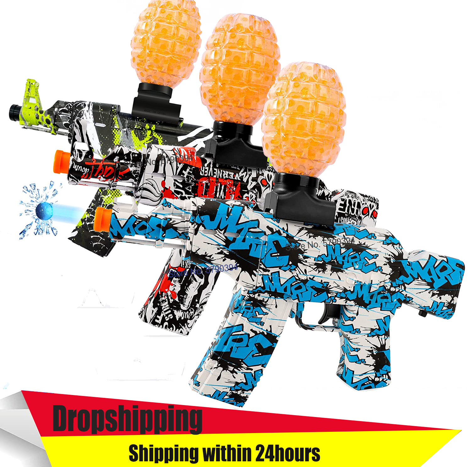 Hot AKM-47 Automatic Water Bomb Toy Gun Electric Splash Ball Shockwave for Shooting Games Children's Gifts
Hot AKM-47 Automatic Water Bomb Toy Gun Electric Splash Ball Shockwave for Shooting Games Children's Gifts