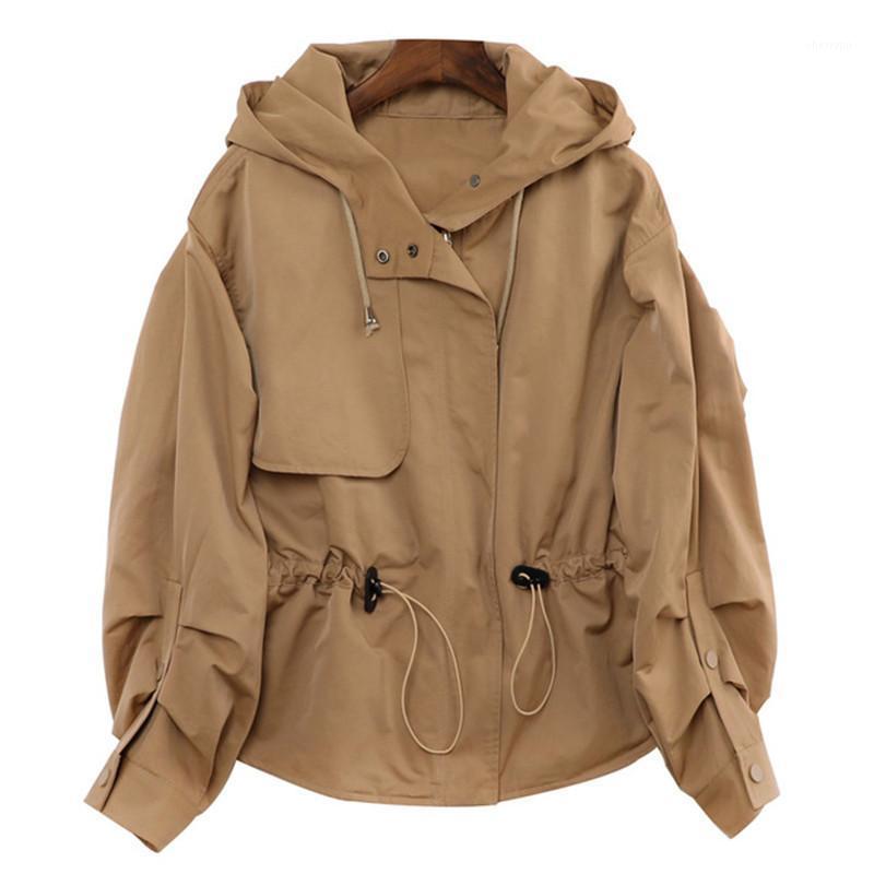 Women's Trench Coats Bat Sleeve Short Hooded Solid Color Slim Windbreaker Women 2022 Autumn And Winter Fashion Jacket C094, Khaki
Women's Trench Coats Bat Sleeve Short Hooded Solid Color Slim Windbreaker Women 2022 Autumn And Winter Fashion Jacket C094, Khaki