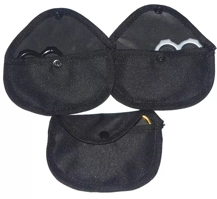 2025 Strong Brass Knuckle Dusters Nylon Bag Self Defense Personal Security Outdoor Self-defense Pendant Pocket EDC Tool Cover