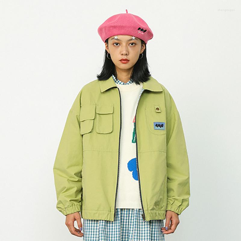 Women' Jackets 2022 Harajuku Plaid Print Basic High-quality Double-sided To Wear Applique Autumn Spring Jacket, Green
Women' Jackets 2022 Harajuku Plaid Print Basic High-quality Double-sided To Wear Applique Autumn Spring Jacket, Green