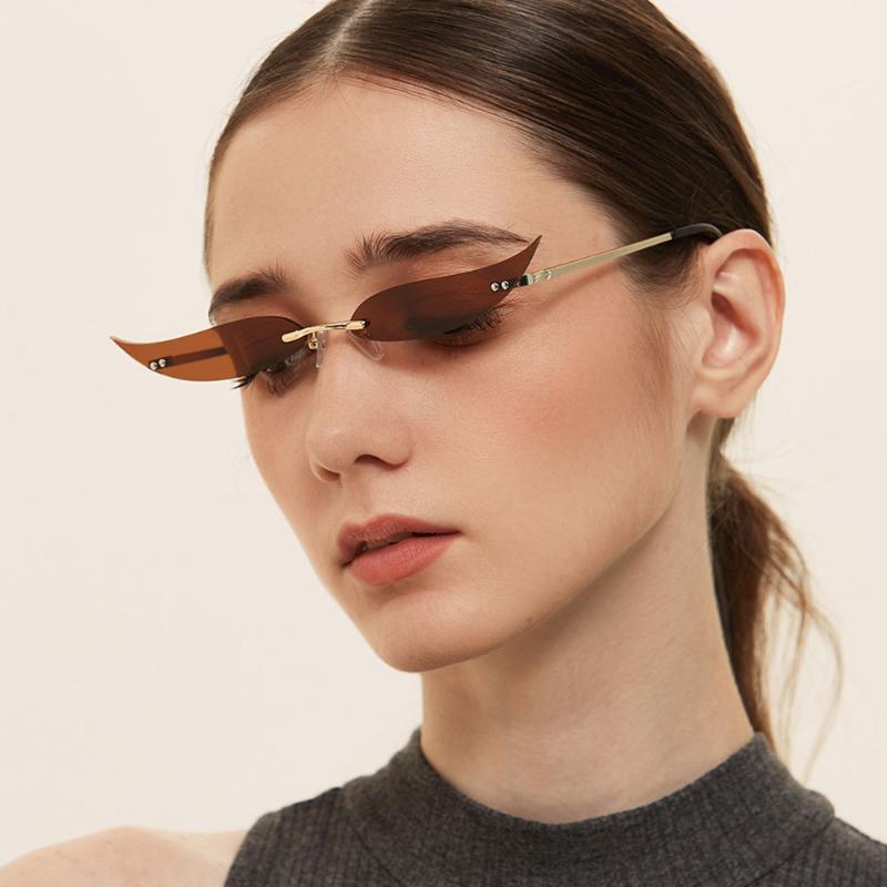 Sunglasses Frameless Willow Leaves Women Metal Sun Glasses Fashion Solid Color Ocean Lens Eyewear Party Uv400 Lunette De SoleilSunglasses
Sunglasses Frameless Willow Leaves Women Metal Sun Glasses Fashion Solid Color Ocean Lens Eyewear Party Uv400 Lunette De SoleilSunglasses