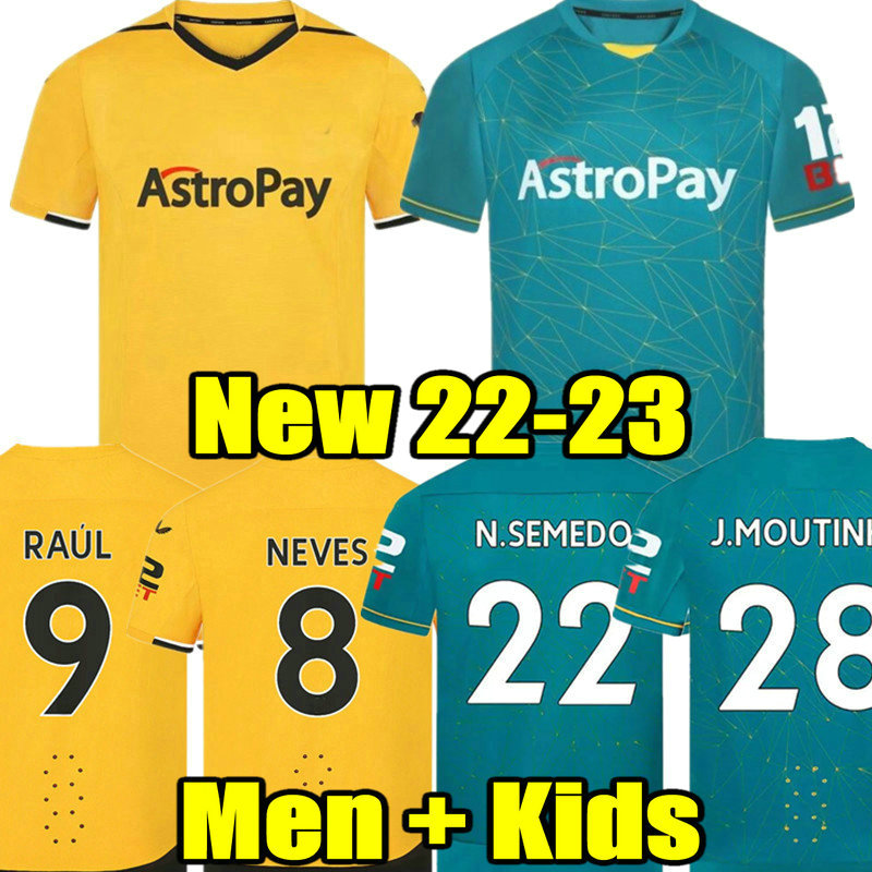 RAUL Soccer Jerseys SEMEDO NETO NEVES 22 23 Wolves Boly J.OTTO PODENCE FAIO SILVA Football SAISS Shirts J.MOUTINHO ADAMA Men Kids Kits tops Uniforms camiseta 2022 2023
RAUL Soccer Jerseys SEMEDO NETO NEVES 22 23 Wolves Boly J.OTTO PODENCE FAIO SILVA Football SAISS Shirts J.MOUTINHO ADAMA Men Kids Kits tops Uniforms camiseta 2022 2023