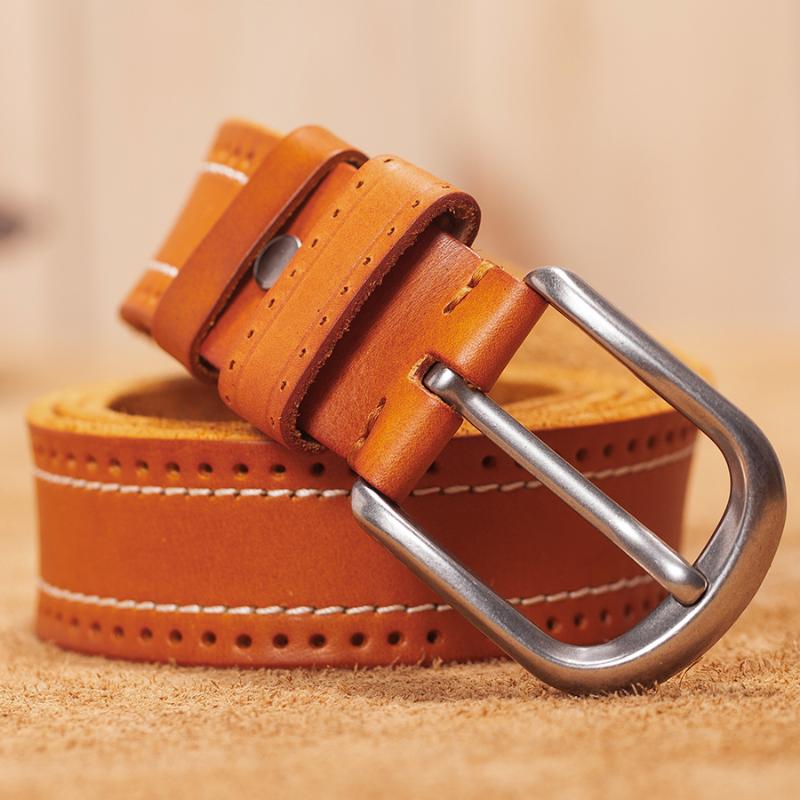 Belts Vintage Men Of Genuine Leather Luxury Design Pin Buckle For Jeans Sewing Thread Waist Strap Belt Ceinture HommeBelts, Black
Belts Vintage Men Of Genuine Leather Luxury Design Pin Buckle For Jeans Sewing Thread Waist Strap Belt Ceinture HommeBelts, Black