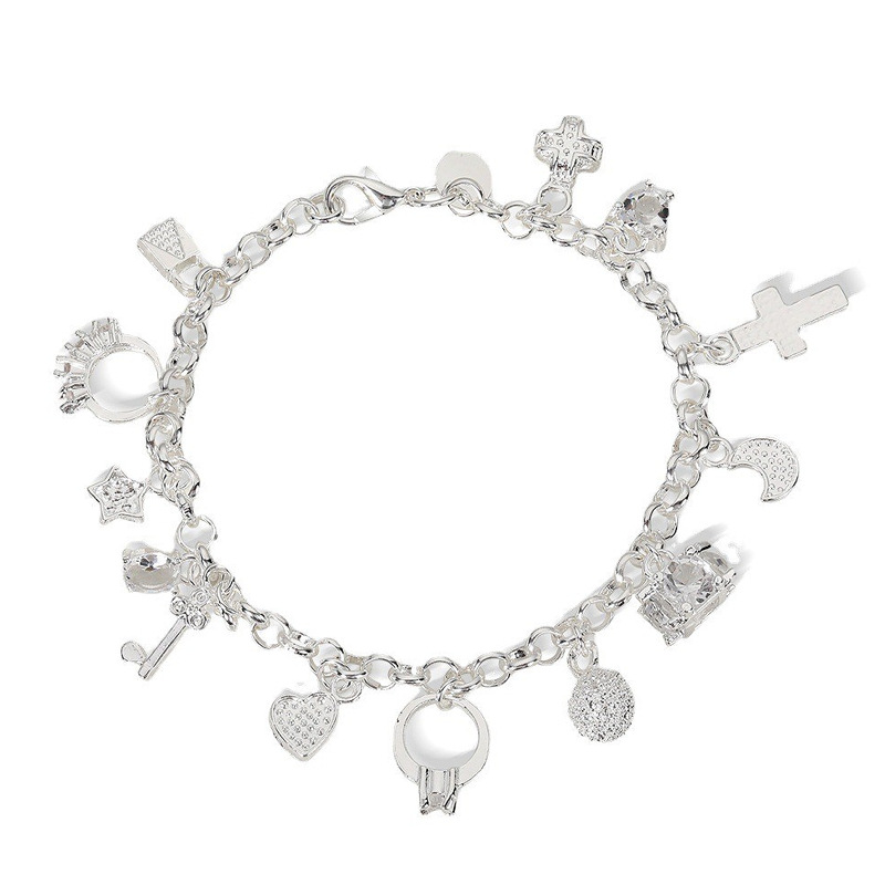 Fashion and exquisite temperament copper silver-plated handmade pendant bracelet temperament tassel handmade bracelet
Fashion and exquisite temperament copper silver-plated handmade pendant bracelet temperament tassel handmade bracelet