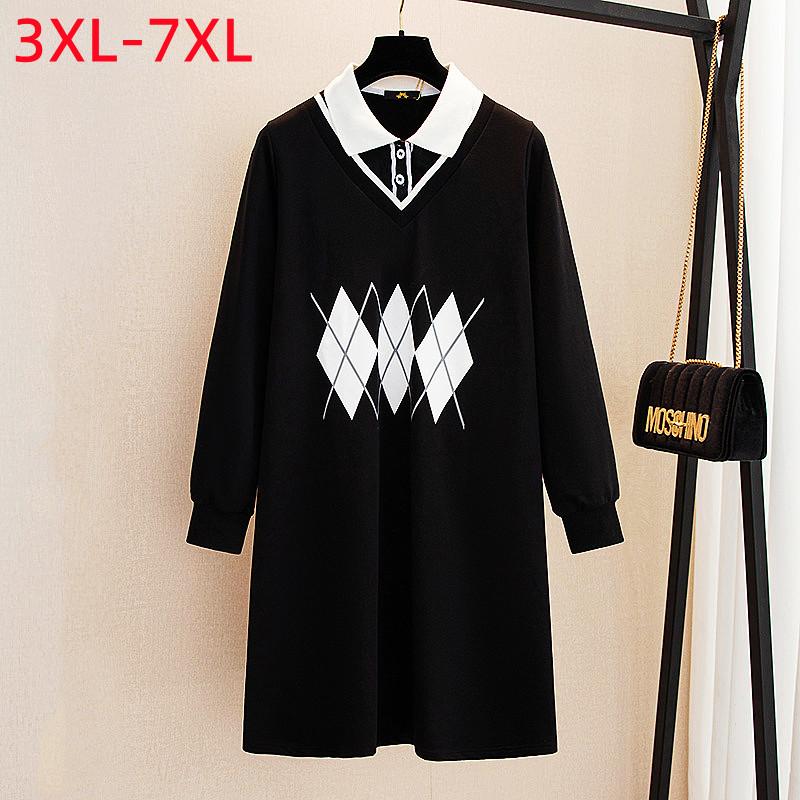 Plus Size Dresses Spring Autumn Dress For Women Large Loose Long Sleeve Cotton Black Print Mini 3XL 5XL 6XL 7XLPlus
Plus Size Dresses Spring Autumn Dress For Women Large Loose Long Sleeve Cotton Black Print Mini 3XL 5XL 6XL 7XLPlus