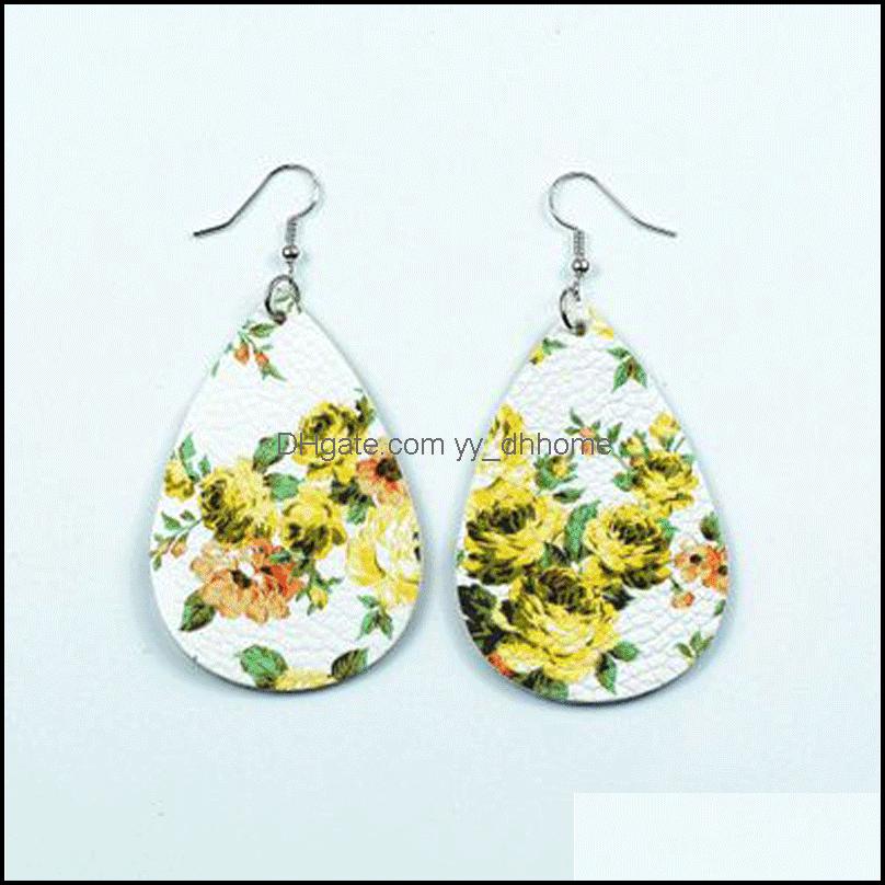 Charm Earrings Jewelry Water Drop Pu Leather Printing Flower Dangle Earring Fashion For Women Girls Accessories Dhnil
Charm Earrings Jewelry Water Drop Pu Leather Printing Flower Dangle Earring Fashion For Women Girls Accessories Dhnil