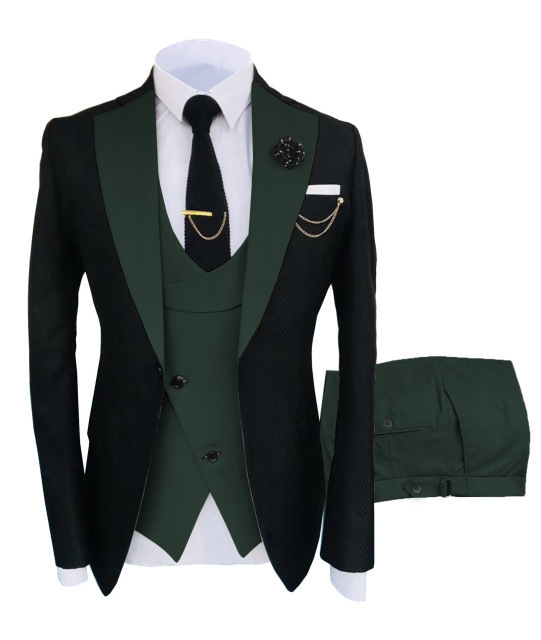 Men's Suits & Blazers Two-color Men Suits 3 Pieces Tailored Man Groom Weddi 220823