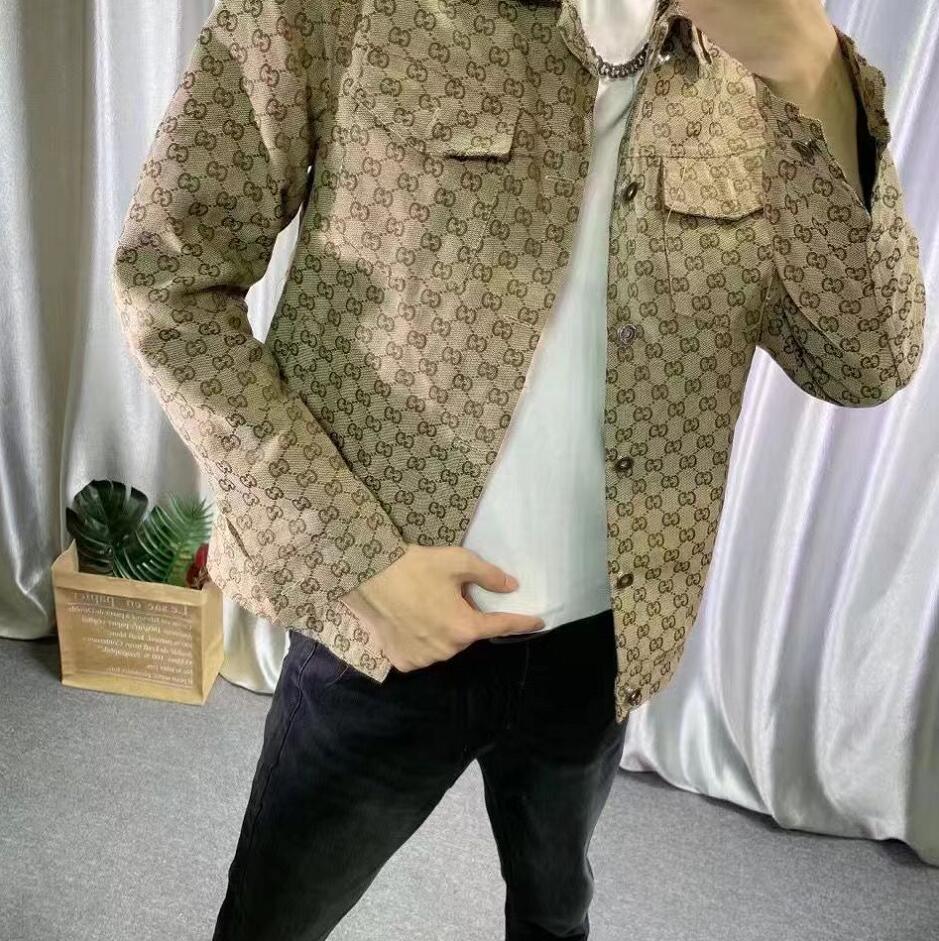 22GG Mans Denim Jackets Autumn New Style Boutique Pure Cotton Fashion Blue Black Mens Casual Denim Jacket Thin Cowboy Coat, Khaki
22GG Mans Denim Jackets Autumn New Style Boutique Pure Cotton Fashion Blue Black Mens Casual Denim Jacket Thin Cowboy Coat, Khaki