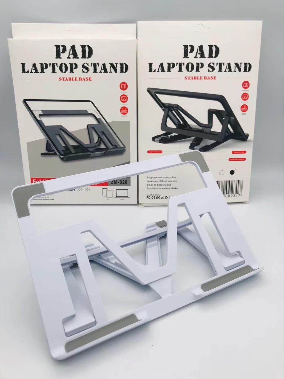 Portable Laptop Stand, Adjustable Height Ergonomic Ventilated Computer Stands Compatible with Phones Laptop Pad Notebook
