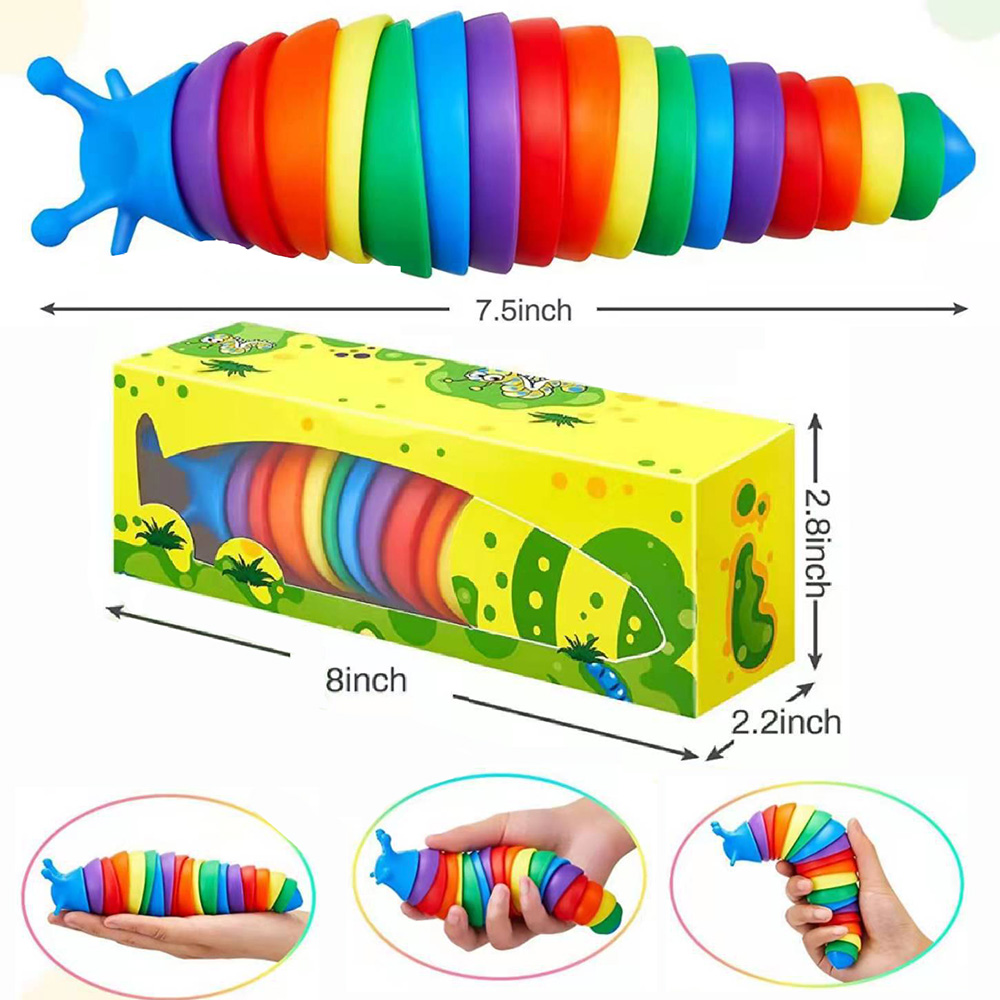 DHL Fidget Toys Slug Articulated Flexible 3D Slugs Fidget Toy All Ages Relief Anti-Anxiety Sensory for Children Aldult 0331, 590ml 20oz
DHL Fidget Toys Slug Articulated Flexible 3D Slugs Fidget Toy All Ages Relief Anti-Anxiety Sensory for Children Aldult 0331, 590ml 20oz