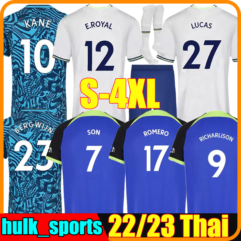 4XL 22/23 KANE SON Soccer Jerseys KULUSEVSKI PERISIC Tottenham home HOJBJERG colorful 2022 2023 LUCAS BERGWIJN Third Football shirt BRYAN tops Kits sock Full sets, 22-23 home
4XL 22/23 KANE SON Soccer Jerseys KULUSEVSKI PERISIC Tottenham home HOJBJERG colorful 2022 2023 LUCAS BERGWIJN Third Football shirt BRYAN tops Kits sock Full sets, 22-23 home