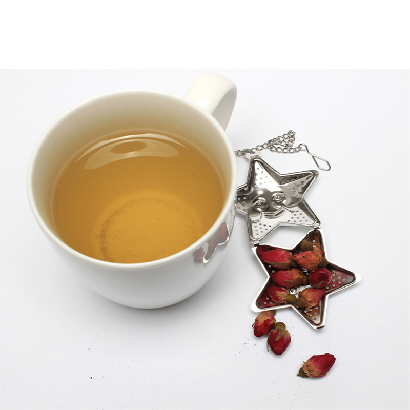 Stainless Steel Ball Infuser Strainer Tools Loose Leaf Tea Filters Seasoning Spices Diffuser Star Shaped Kdjk2204 0723