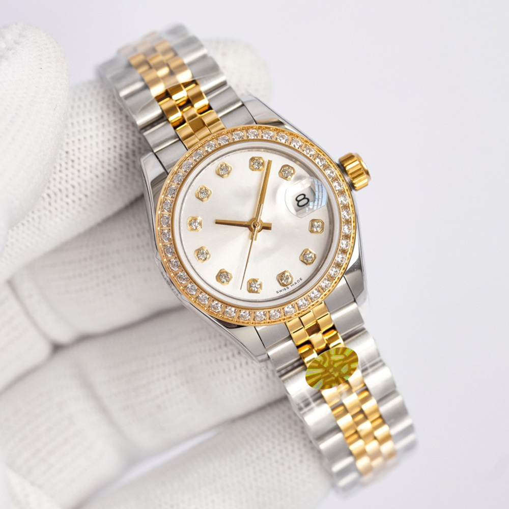 Fashion Ladies Watch 31mm 28mm Automatic Mechanical Watches Stainless Steel Strap Diamond Dial Design Waterproof WristWatch Classic Gift WristWatches For Women, Color 1
Fashion Ladies Watch 31mm 28mm Automatic Mechanical Watches Stainless Steel Strap Diamond Dial Design Waterproof WristWatch Classic Gift WristWatches For Women, Color 1