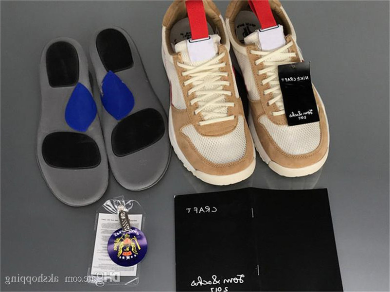 Shoes Tom Sachs x Mars Yard 2.0 Ts Men Women Running Natural Sport Red Maple Joint Limited Sneakers Original