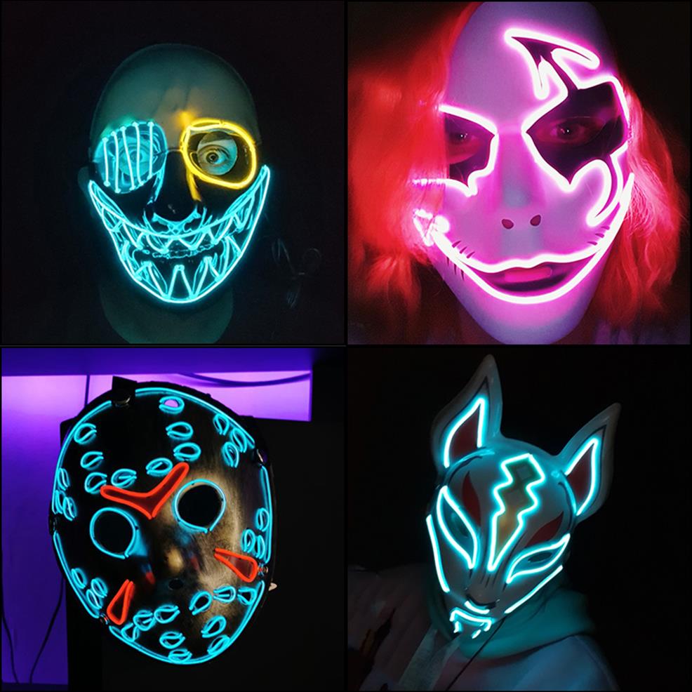 Costume Accessories Fashion Movie Cosplay Mask Light up LED Mask Halloween Party Masque Masquerade Masks Halloween Horror Mask Dro190k, Design-17
Costume Accessories Fashion Movie Cosplay Mask Light up LED Mask Halloween Party Masque Masquerade Masks Halloween Horror Mask Dro190k, Design-17