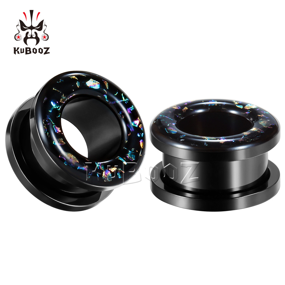 KUBOOZ Stainless Steel Black Dream Color Particles Hollow Ear Plugs Tunnels Piercing Body Jewelry Earring Gauges Stretchers Expanders Wholesale 8-25mm 32PCS
KUBOOZ Stainless Steel Black Dream Color Particles Hollow Ear Plugs Tunnels Piercing Body Jewelry Earring Gauges Stretchers Expanders Wholesale 8-25mm 32PCS