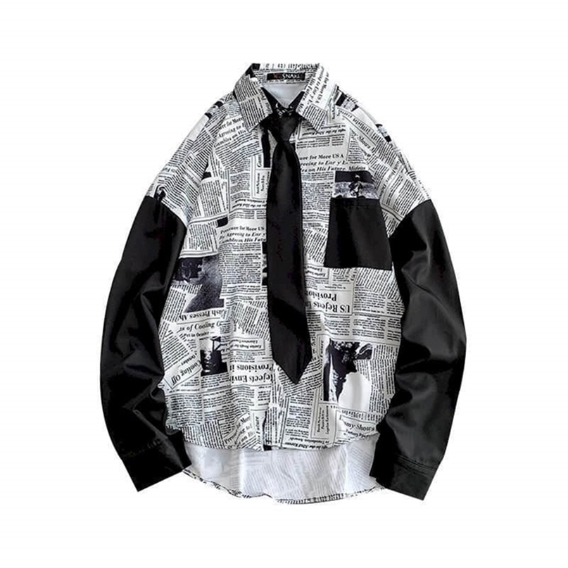 Streetwear Shirt Women Blouses Men Girl BF Style Korean Loose Student Design Sense Niche Top Fashion Hong Kong Style Versatile 220419, Black
Streetwear Shirt Women Blouses Men Girl BF Style Korean Loose Student Design Sense Niche Top Fashion Hong Kong Style Versatile 220419, Black