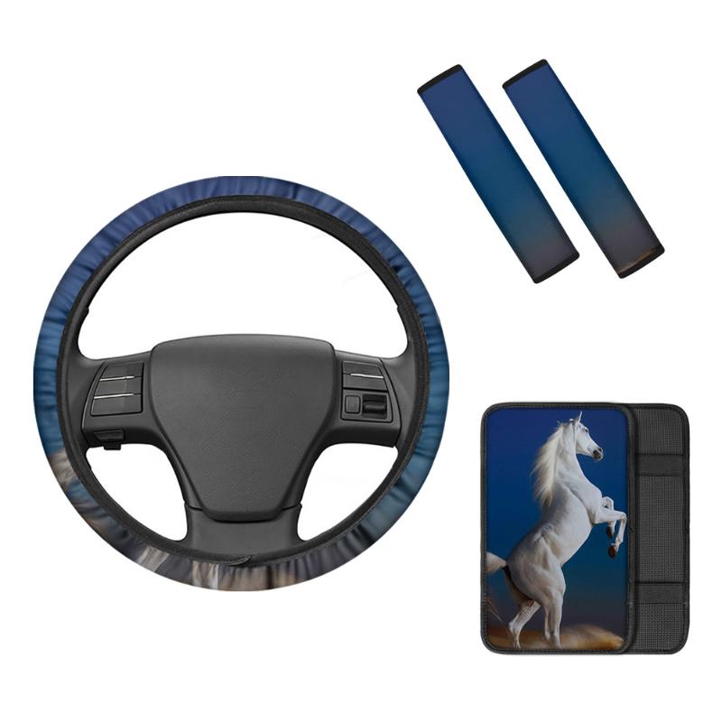 Steering Wheel Covers Slip-Resistant Seat Belt Shoulder Protection Horse Wolf Pattern Universal Car Armrest CoverSteering
Steering Wheel Covers Slip-Resistant Seat Belt Shoulder Protection Horse Wolf Pattern Universal Car Armrest CoverSteering