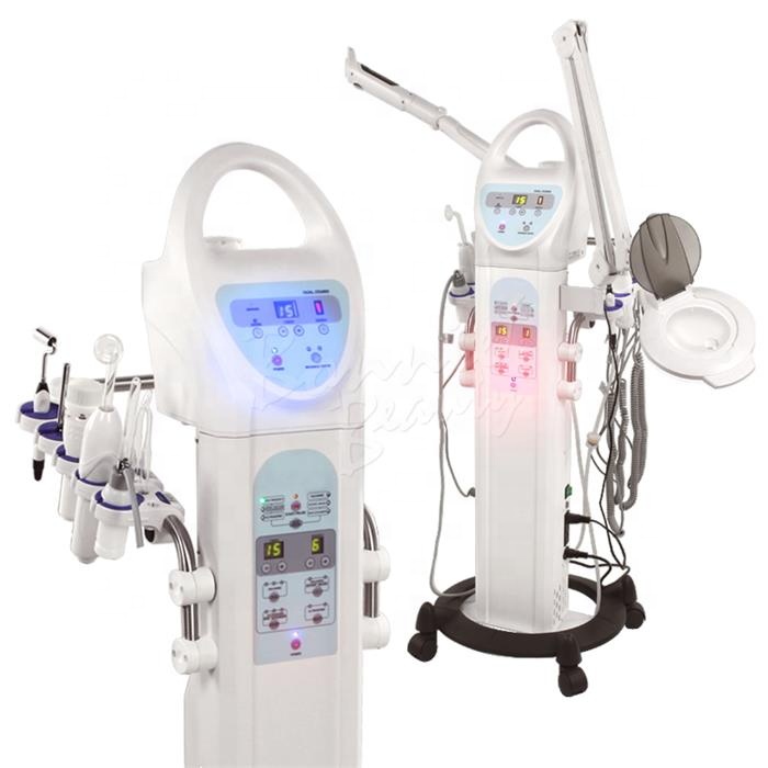 10 In 1 Multifunction High Frequency Hair Growth Facial Steamer Magnifying Lamp Skin Care Beauty Machine