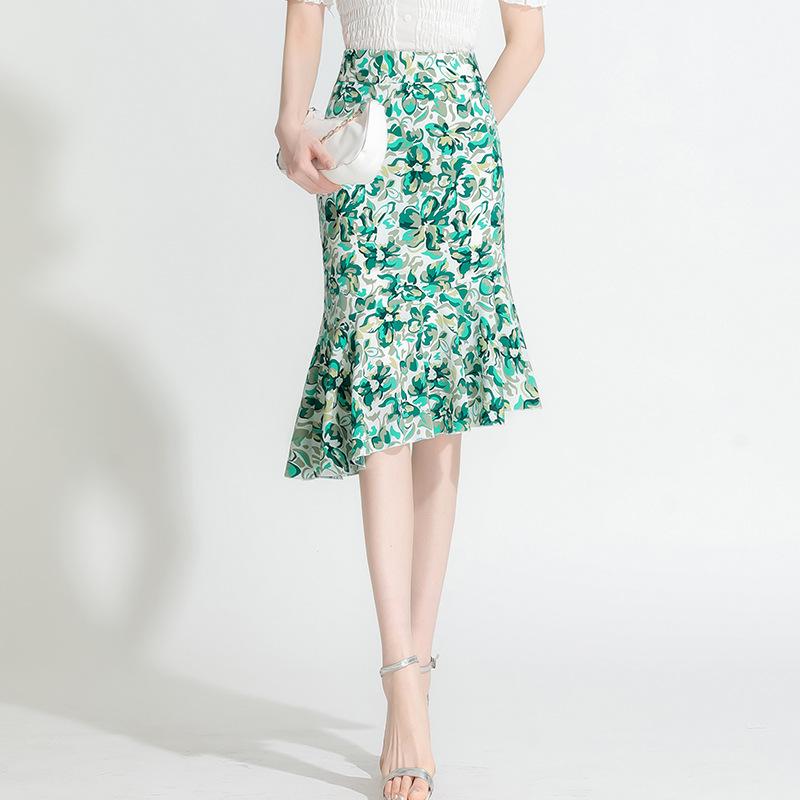 Skirts Summer Women High Waist Slim Casual Bodycon Fishtail Skirt Female Elegant Fashion Print Knee-length SkirtsSkirts, Green
Skirts Summer Women High Waist Slim Casual Bodycon Fishtail Skirt Female Elegant Fashion Print Knee-length SkirtsSkirts, Green