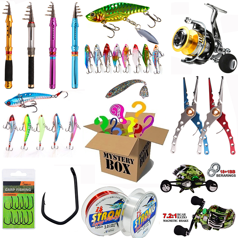 Most Lucky Mystery Lure Lure/Set 100% Winning High Quality Surprise Gift Blind Box Random Fishing Set 220531