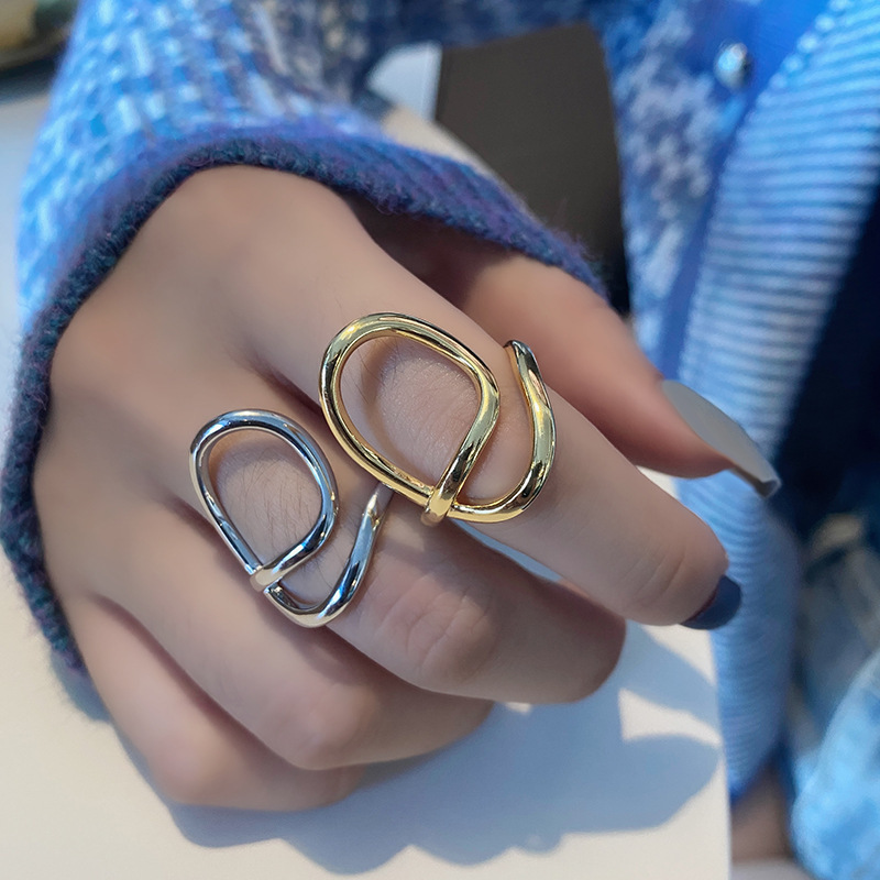 LIVVY Silver Color Creative Twist Irregular Geometry Hollow Out Open Adjustable Ring for Women Fashion High Quality Jewelry 220716
LIVVY Silver Color Creative Twist Irregular Geometry Hollow Out Open Adjustable Ring for Women Fashion High Quality Jewelry 220716