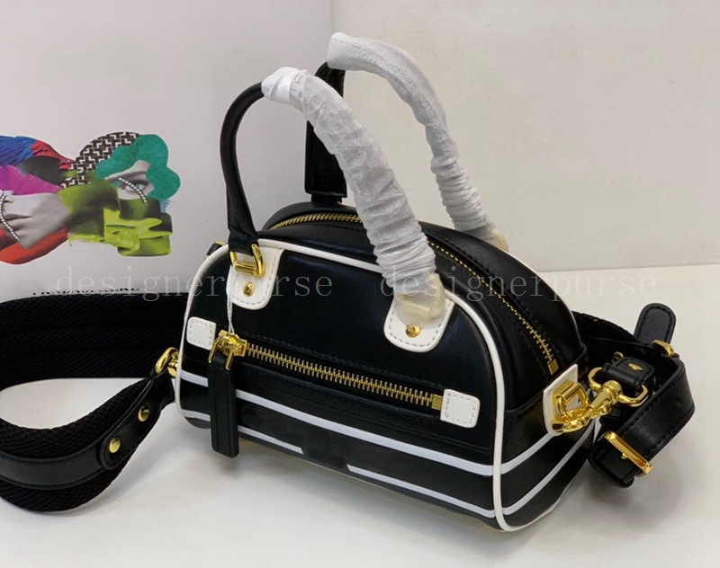 Vibe Bowling Bags Designer Handbags Women CrossBody Bag Black White Smooth Calfskin Shoulder Bags Mens Sports Handbag, Color 1
Vibe Bowling Bags Designer Handbags Women CrossBody Bag Black White Smooth Calfskin Shoulder Bags Mens Sports Handbag, Color 1