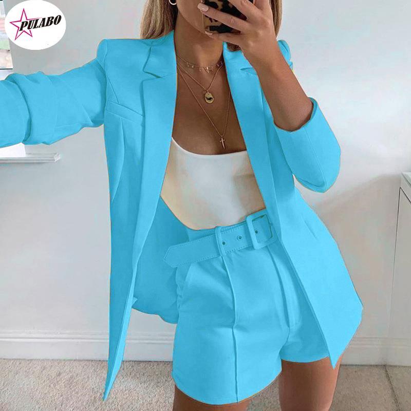 Women' Tracksuits Two Piece Blazer Suit Women Office Sets Autumn Long Sleeve Cardigan Shorts Solid 2 Set Lady Casual Blazers SetWomen, Black
Women' Tracksuits Two Piece Blazer Suit Women Office Sets Autumn Long Sleeve Cardigan Shorts Solid 2 Set Lady Casual Blazers SetWomen, Black