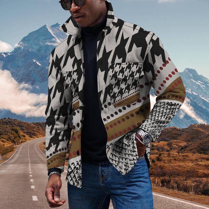 Men's Jackets Fashion Trend 3d Houndstooth Pattern Print Lapel Jacket Men Comfortable Sports Thin Windbreaker 2022 Large Size TopMen's, Ttb40-226
Men's Jackets Fashion Trend 3d Houndstooth Pattern Print Lapel Jacket Men Comfortable Sports Thin Windbreaker 2022 Large Size TopMen's, Ttb40-226