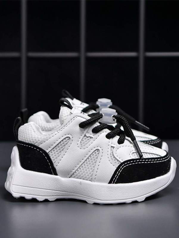 Boys Colorblock Letter Graphic Running Shoes SHE