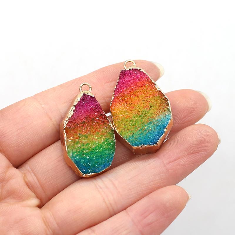 Pendant Necklaces Natural Stone Gem Rainbow Drop Crystal Bud Handmade Crafts Necklace Bracelet Earring Accessories For Woman Size 18x32mm
Pendant Necklaces Natural Stone Gem Rainbow Drop Crystal Bud Handmade Crafts Necklace Bracelet Earring Accessories For Woman Size 18x32mm