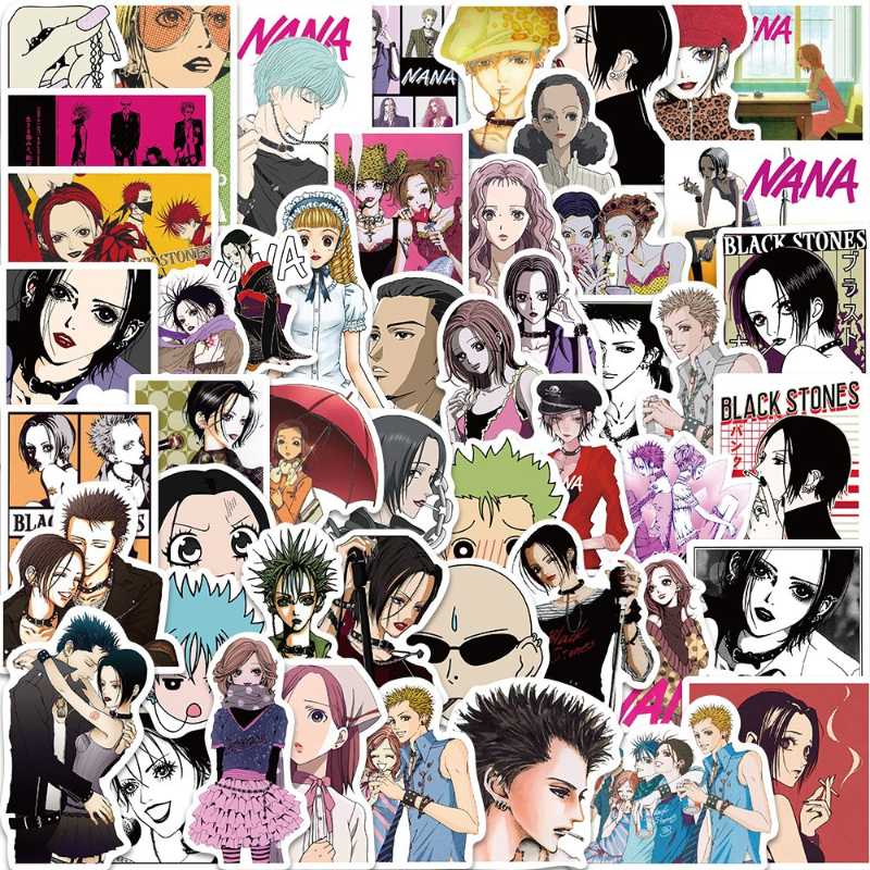 50Pcs Hot Japanese Classic Anime NANA Stickers Cartoon DIY Toy Car Skateboard Motor Laptop Decals Graffiti Children Sticker