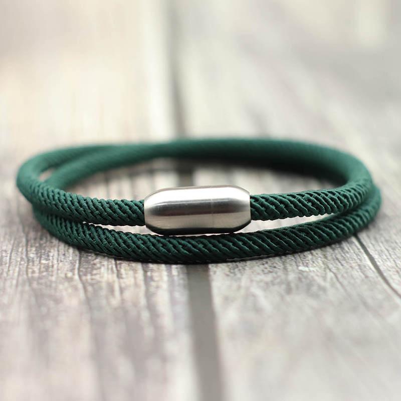 Charm Bracelets 100% Stainless Steel Bracelet Men Women Lucky Black Red Rope Braslet Double Layer String Braclet Distance Attract Brazalete
Charm Bracelets 100% Stainless Steel Bracelet Men Women Lucky Black Red Rope Braslet Double Layer String Braclet Distance Attract Brazalete