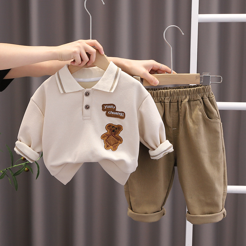 Autumn Baby Boys Clothing Causal Children Fashion Clothes Kids Cotton Leisure Sport T-shirt Pants 2 Pcs/Set Toddler Tracksuit, Beige
Autumn Baby Boys Clothing Causal Children Fashion Clothes Kids Cotton Leisure Sport T-shirt Pants 2 Pcs/Set Toddler Tracksuit, Beige