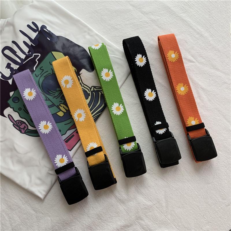 Belts Canvas For Women Girls 110cm Candy Colors Long Daisy Print Strap Jeans Trouser D Shape Buckle Female Harajuku Waistband, Black
Belts Canvas For Women Girls 110cm Candy Colors Long Daisy Print Strap Jeans Trouser D Shape Buckle Female Harajuku Waistband, Black