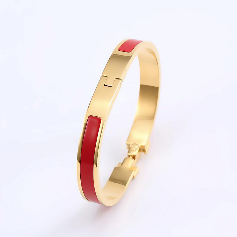 8MM Stainless Steel Hard Bracelet for Women Bracelets on Hand Enamel Glaze Bangles Jewelry 220409