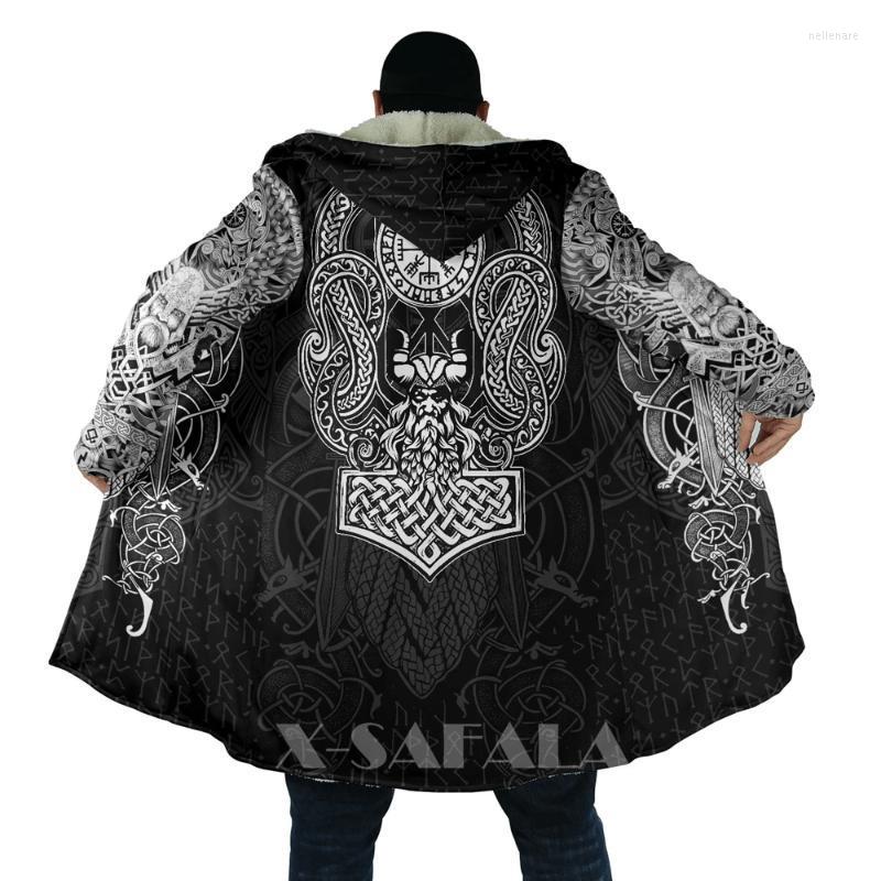 Men' Wool & Blends Viking Totem Crow Eagle All Over 3D Printed Thick Warm Hooded Cloak For Men Windproof Fleece Unisex Casual-18Men' Nell2, D202
Men' Wool & Blends Viking Totem Crow Eagle All Over 3D Printed Thick Warm Hooded Cloak For Men Windproof Fleece Unisex Casual-18Men' Nell2, D202