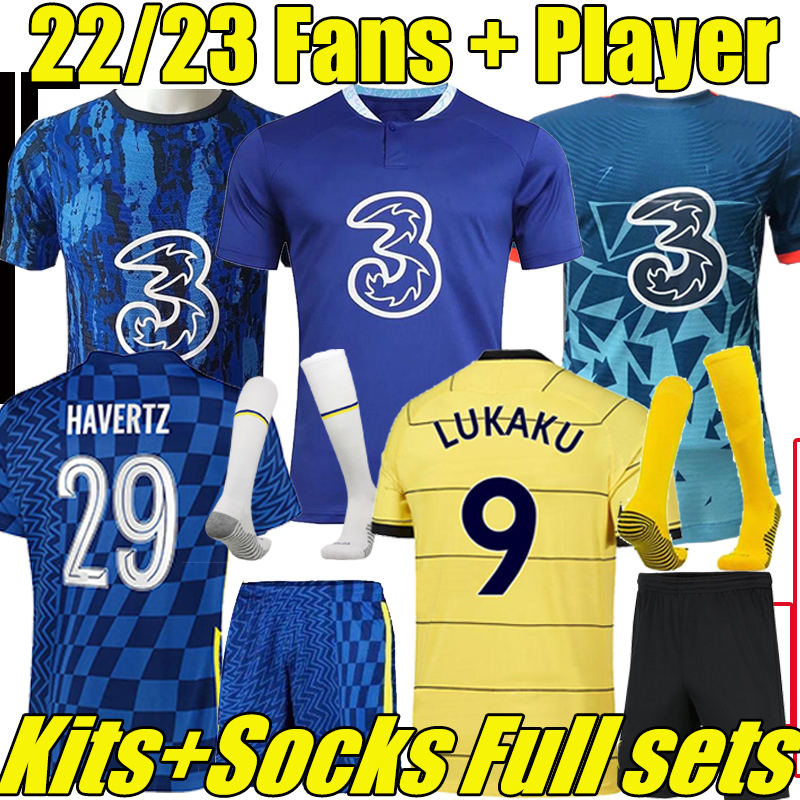 Adults kids Kits sock Full sets 2022 2023 CFC LUKAKU soccer jerseys Fans Player Version 22/23 HAVERTZ KANTE WERNER PULISIC ABRAHAM WERNER MOUNT football shirt uniform, 21-22 away kit
Adults kids Kits sock Full sets 2022 2023 CFC LUKAKU soccer jerseys Fans Player Version 22/23 HAVERTZ KANTE WERNER PULISIC ABRAHAM WERNER MOUNT football shirt uniform, 21-22 away kit