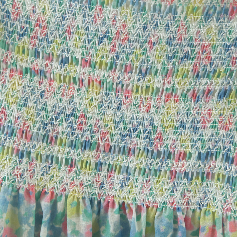 Sexy Floral Print Ruched Elastic Body Ruffle Strap Mini Dress Sleeveless Short Tank Dresses Holiday Woman Robe 220511