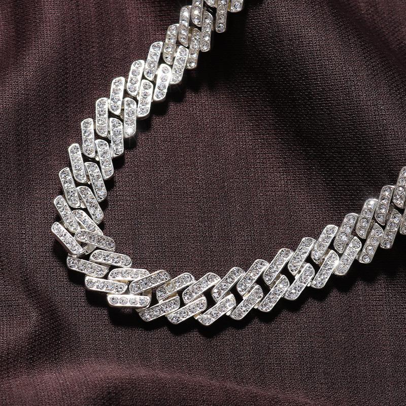 Chains Fashion Punk Cuban Link Chain Necklace Women Iced Out For Men Baguette Neck Streetwear Hip Hop Asethetic Christmas Gift