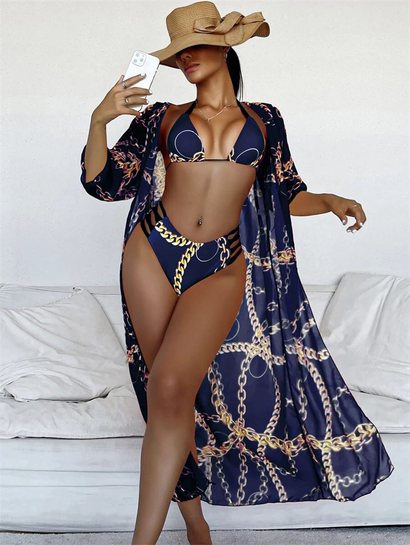 Cloak Three-piece Bikinis Set Hipster Sexy Women' Push Up Designer Swimsuits Outdoor Beach Vacation Bandage Luxury Swimwear Four Seasons Universal
Cloak Three-piece Bikinis Set Hipster Sexy Women' Push Up Designer Swimsuits Outdoor Beach Vacation Bandage Luxury Swimwear Four Seasons Universal