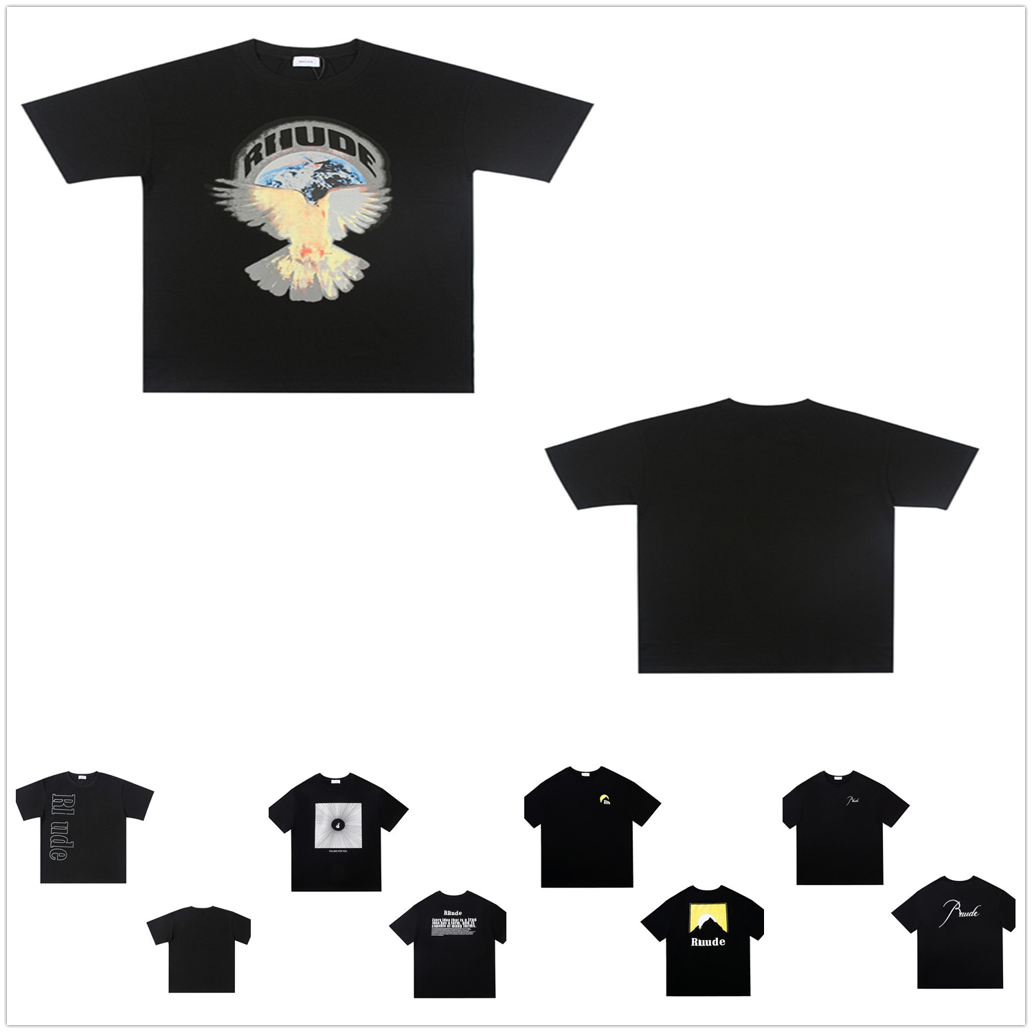 Rh Men t shirt women T shirts character fall Tunnel abstract high street short-sleeved T-shirt retro eagle lightning print half-sleeved couple loose A01, Button
Rh Men t shirt women T shirts character fall Tunnel abstract high street short-sleeved T-shirt retro eagle lightning print half-sleeved couple loose A01, Button
